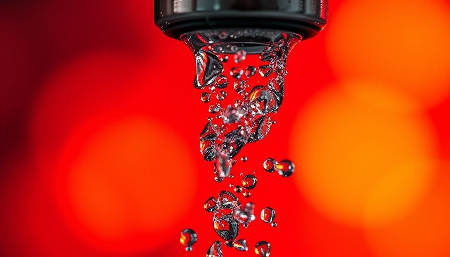 EPA PFAS regulation changes water droplet with red bokeh
