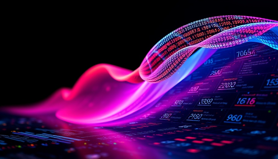 Dynamic digital wave with AlphaEvolve AI coding agent design.