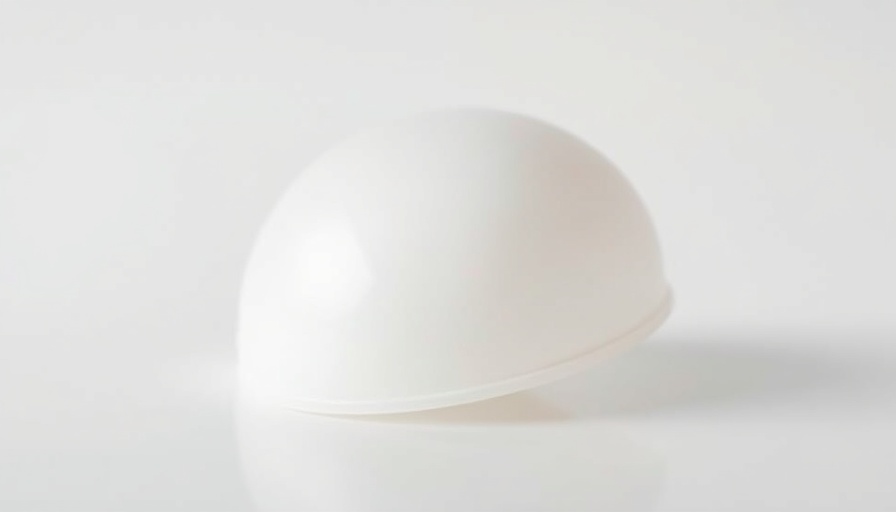 Silicone breast implant for reconstruction options.