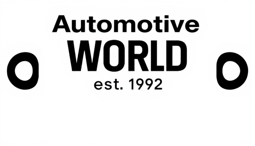 Automotive World est. 1992 logo text in black