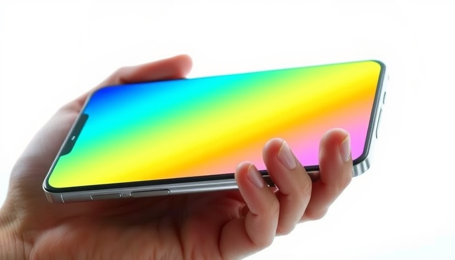 Vivid smartphone display held in hand, Apple Siri settlement.