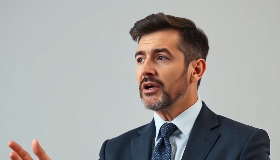 Confident businessman discussing Nissan self-help strategy.