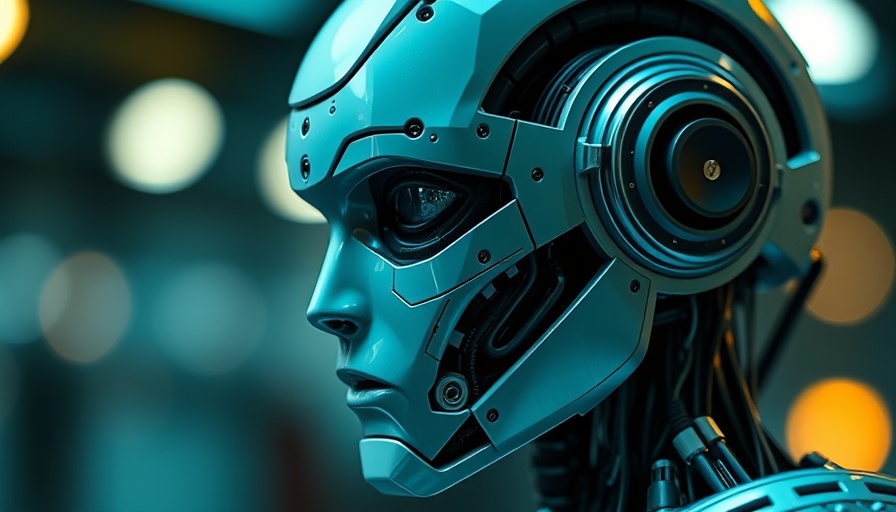Futuristic humanoid robot with intricate design