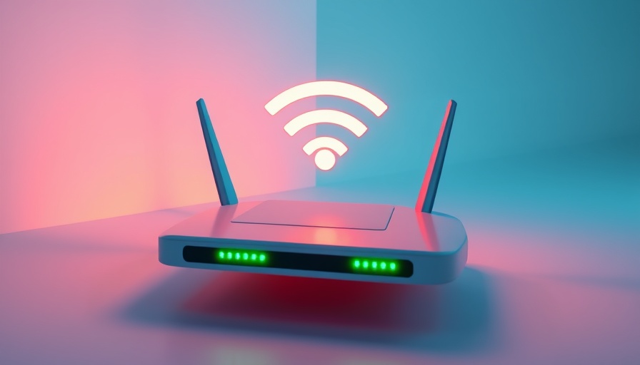 3D Wi-Fi router icon illustrating upgrade your Wi-Fi concept.
