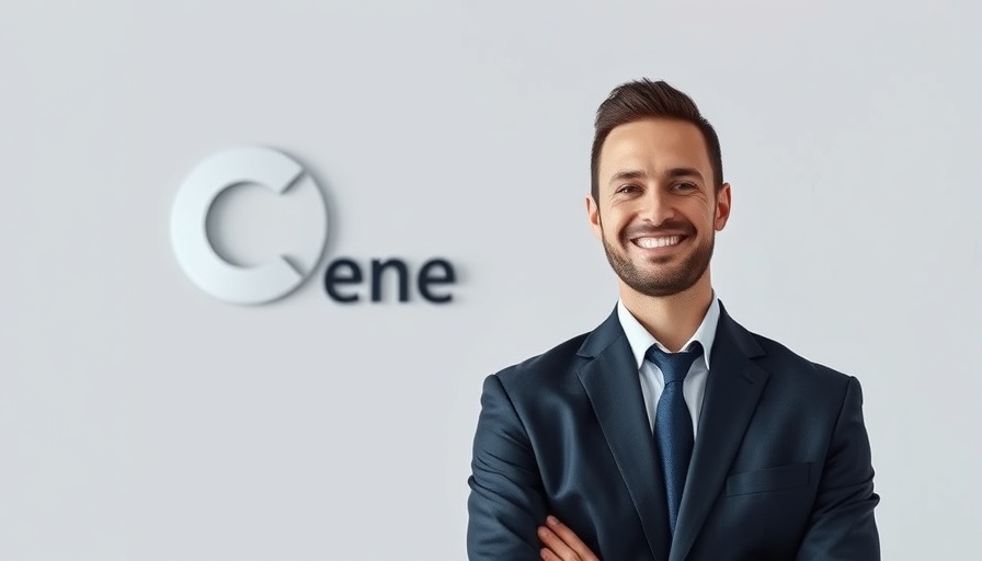 Professional man next to Veros Credit logo, subprime auto finance