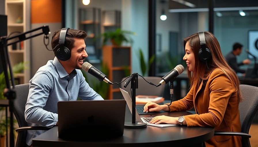 Podcast hosts discussing sovereign cloud investments in a studio.