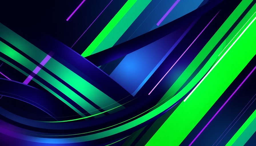 Abstract image of bold geometric shapes representing Microsoft Fabric upgrades for AI integration