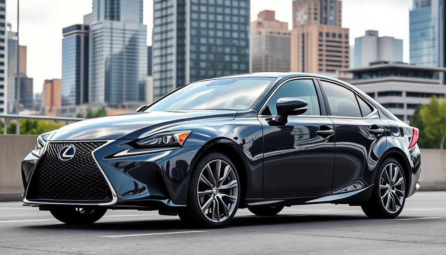 2025 Lexus IS Ultimate Edition in urban setting, luxury car