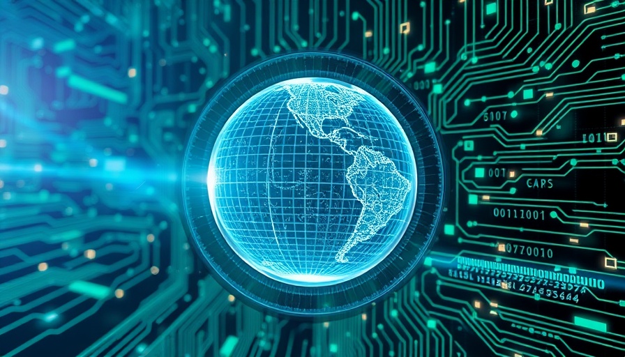 Futuristic digital world blending human and technology, AI storage solutions Computex 2025.
