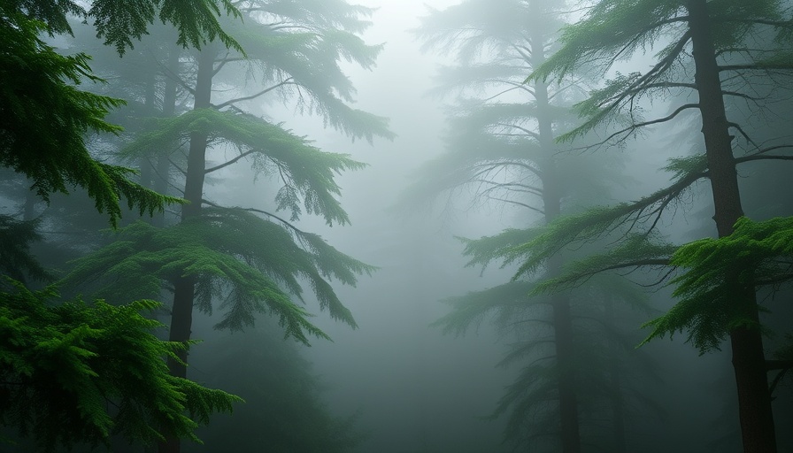 Tranquil misty forest landscape for Global Private Markets Report 2025.