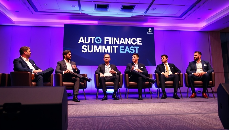 Panel at Auto Finance Summit discussing automated payments and AI support.