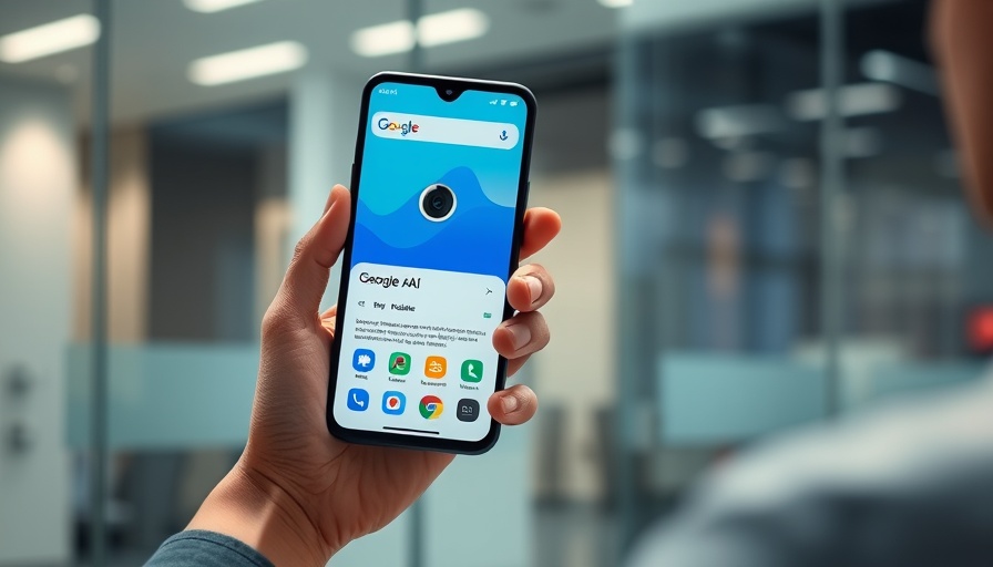 Person using Google Gemini AI assistant on smartphone, features update.