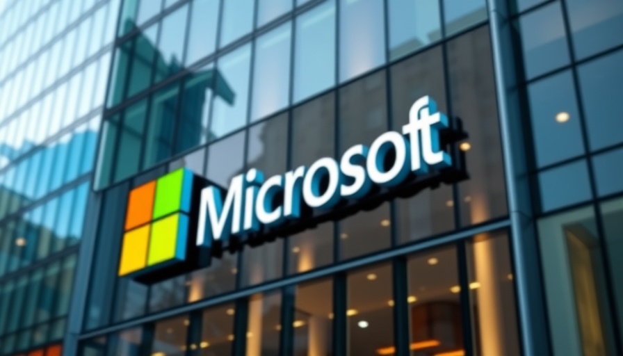 Vibrant exterior of Microsoft building promoting free AI skills training
