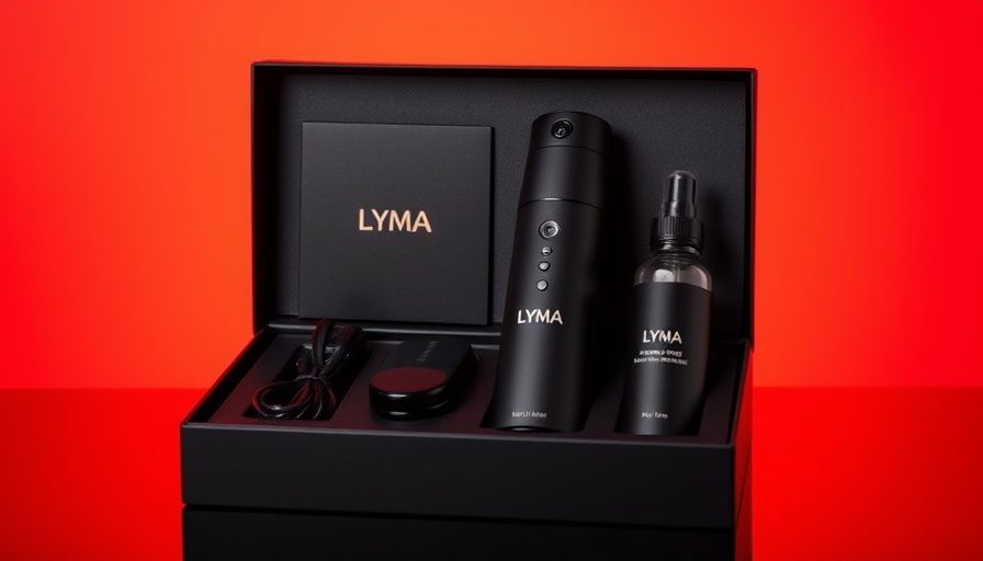 Lyma Laser Review: Elegant luxury LYMA Laser kit in sleek packaging.