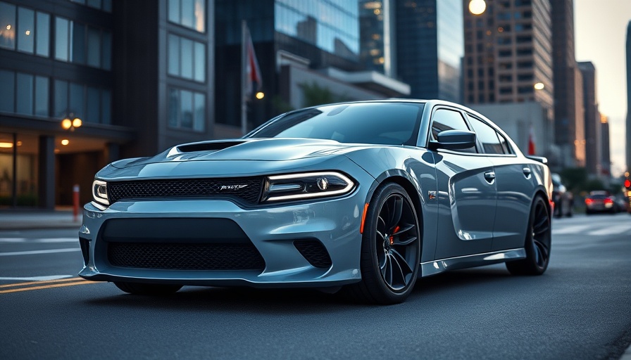 Sleek 2026 Dodge Charger Daytona sedan parked on a city street.