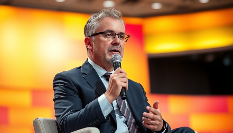 Expert gives compliance advice for automotive dealerships on stage.
