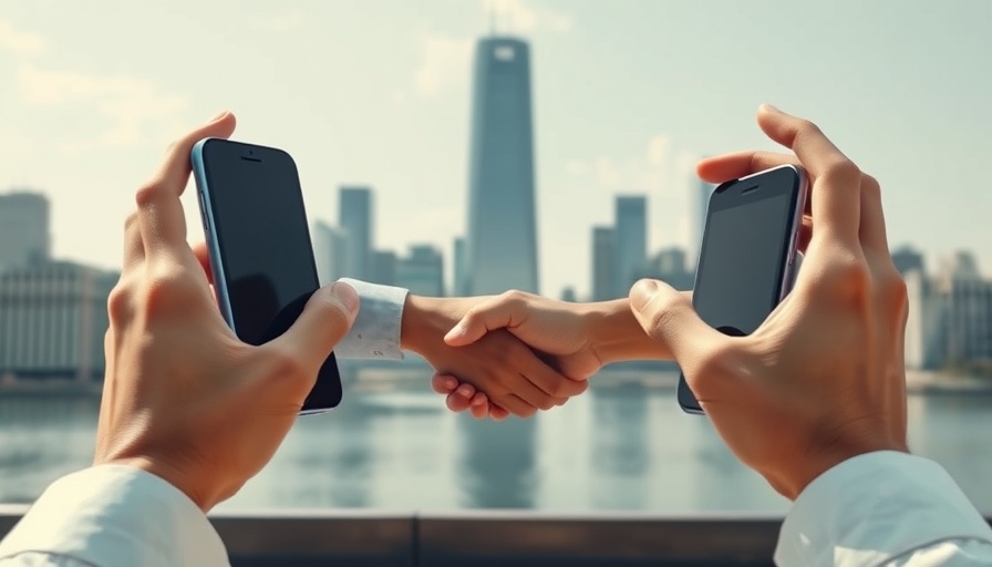 SAP Security Enhancements concept with handshake through smartphones.