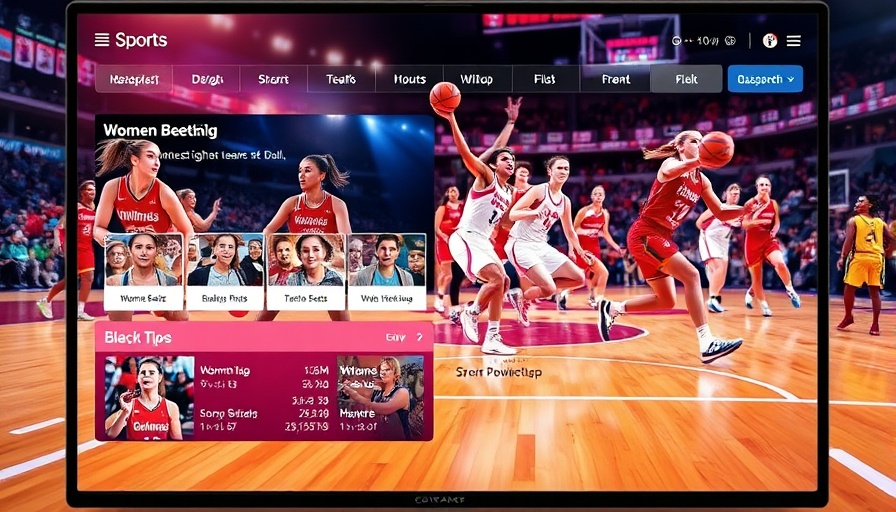 Fubo Women’s Sports Zone interface showcasing basketball schedules.