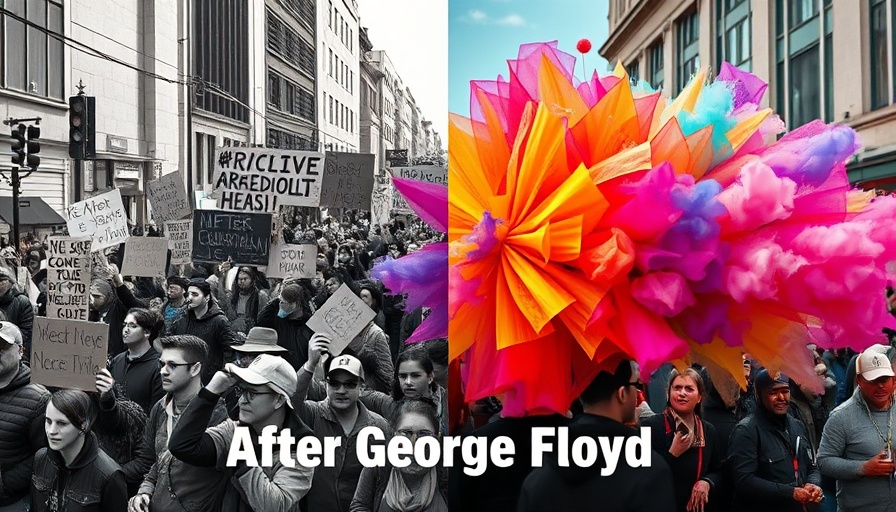 Fox Television Stations special on George Floyd visual collage.