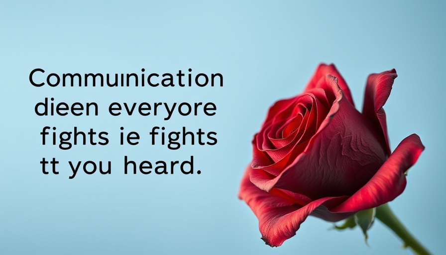 Withered rose with text on communication failure.