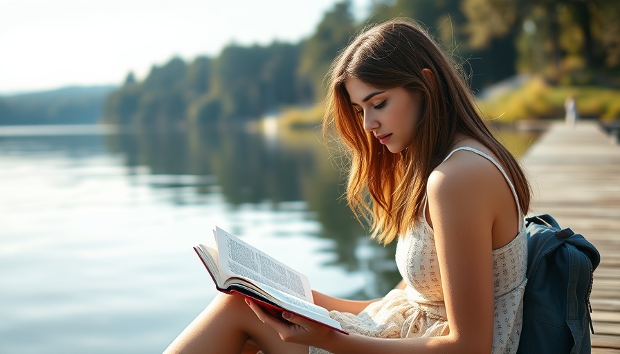 Article on modern reading list with lakeside image.