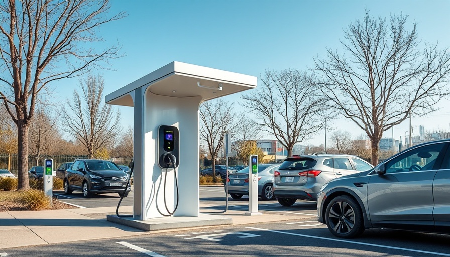 California EV rules: electric vehicle charging stations under clear blue sky.