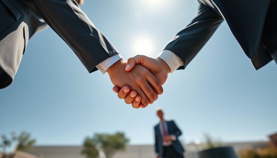 Business handshake symbolizing AI optimization technology IPO success.