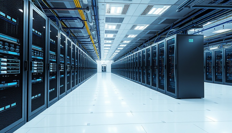 Modern Oracle AI data center with Nvidia chips and server racks.