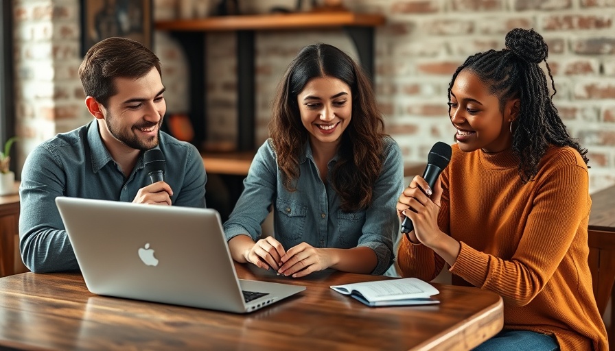 Interview scene on AI adoption in corporations at a casual setting.