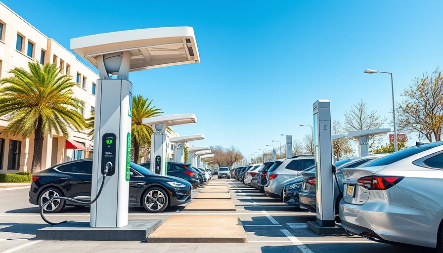 Electric vehicle charging stations under California EV emission rules.