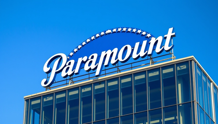 Paramount sign on building under blue sky, Paramount Trump Settlement