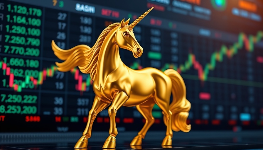 Golden unicorn representing building a billion-dollar business with AI agents.