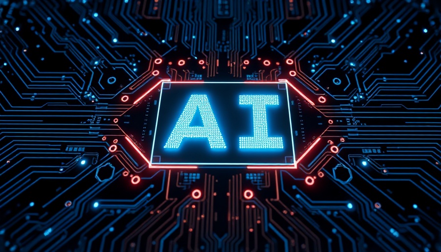 Futuristic AI and circuit board design, AI Workforce Platform Transformation concept