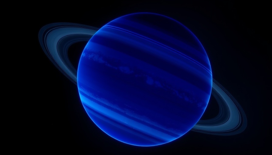 Vivid depiction of Uranus showcasing its atmosphere.