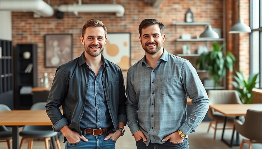 Two men in a modern office representing AI-powered startup scouting
