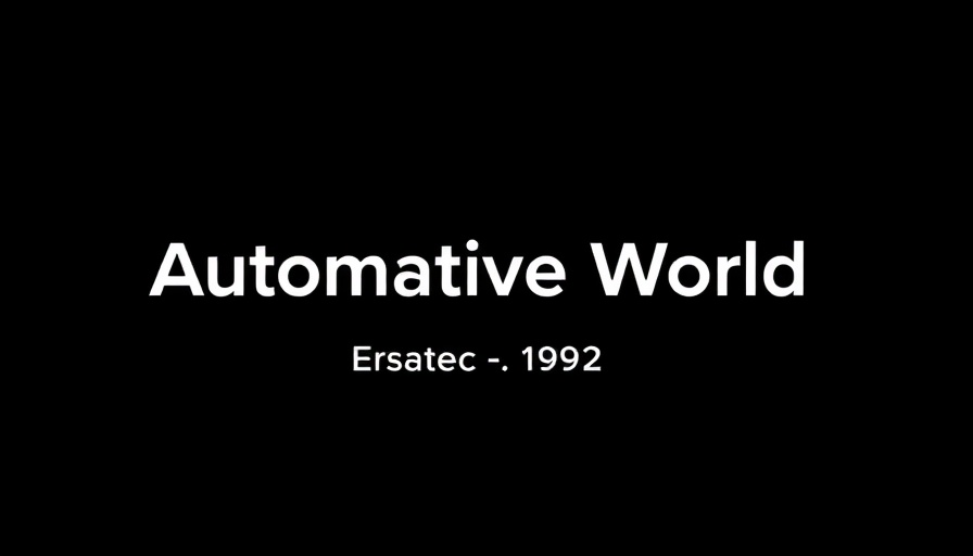 Automotive World logo, est. 1992, monochrome design.