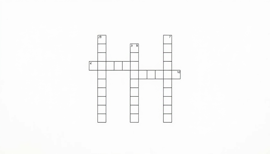 Crossword puzzle grid for McKinsey problem solving exercise.