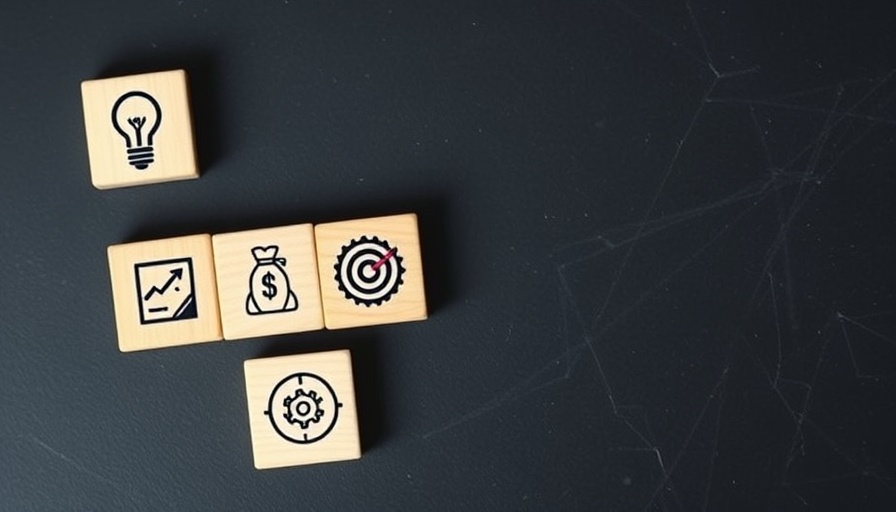 Wooden blocks depicting business concepts on a dark background, illustrating Sonata Software and Qualtrics partnership.