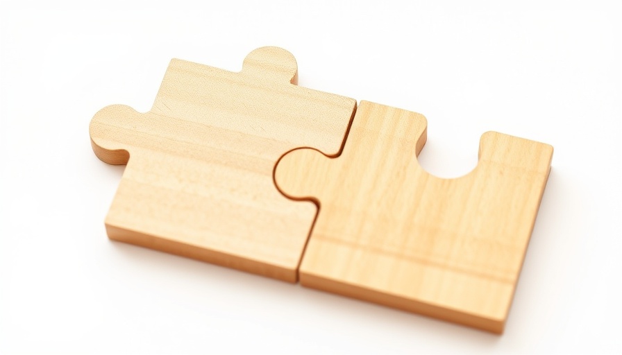 Wooden puzzle pieces connecting, symbolizing immediate access to power for AI.