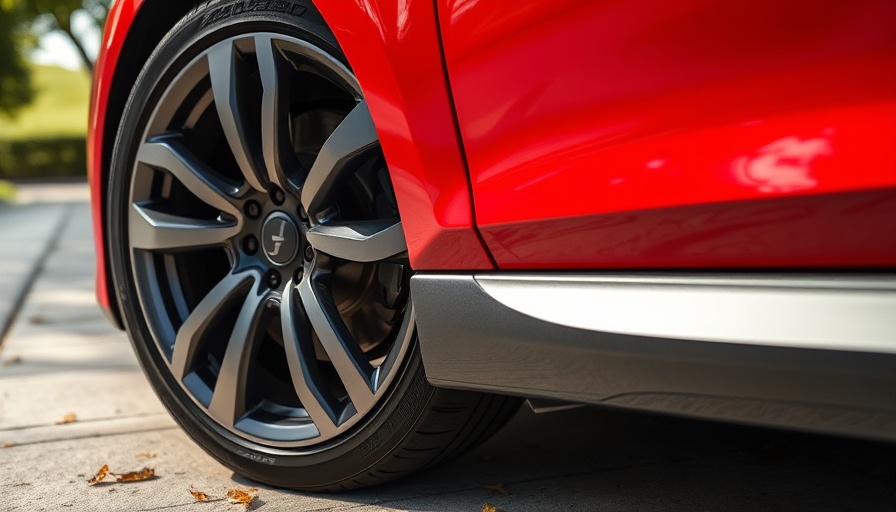 Close-up view of a car wheel highlighting automotive risk management.