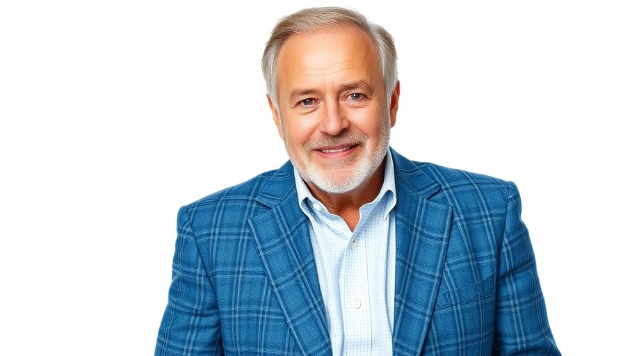 Middle-aged man in checkered blazer, representing local news innovation.