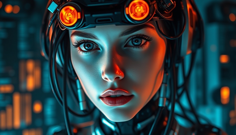 Futuristic cybernetic female representing AI-driven software development integration.