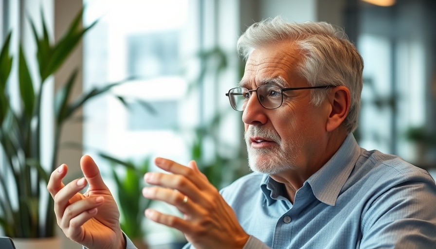 Distinctive man discussing to revive the Italian fashion industry.