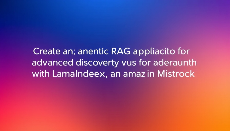 AWS graphic for advanced knowledge discovery with LlamaIndex and Mistral