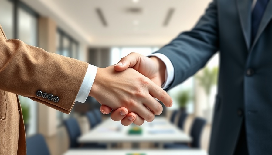 Close-up handshake representing AtScale Semantic Layer Innovations partnership.