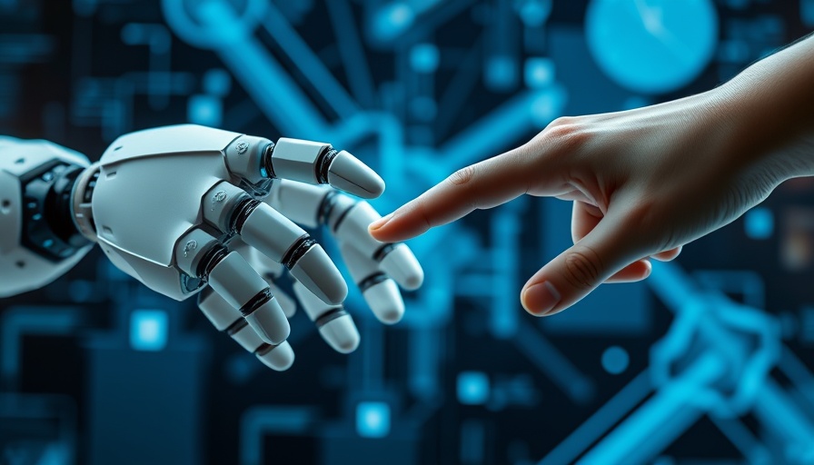Robotic hand and human hand reaching out, symbolizing Anomalo Unstructured Data Monitoring.