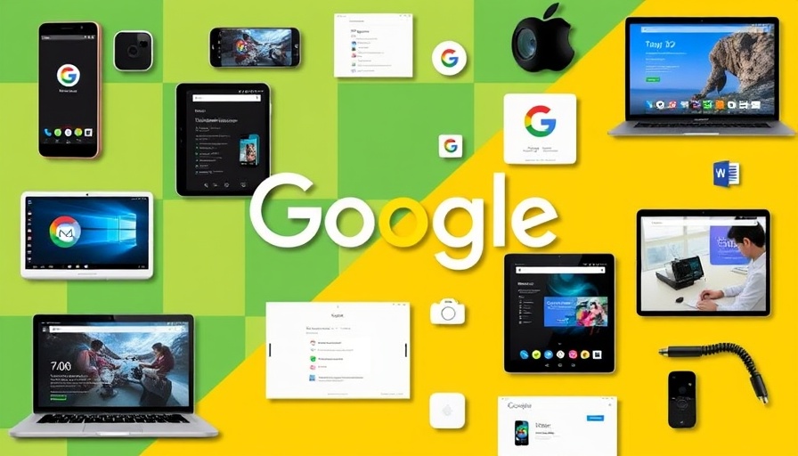 Google One subscription plans collage with devices and features.