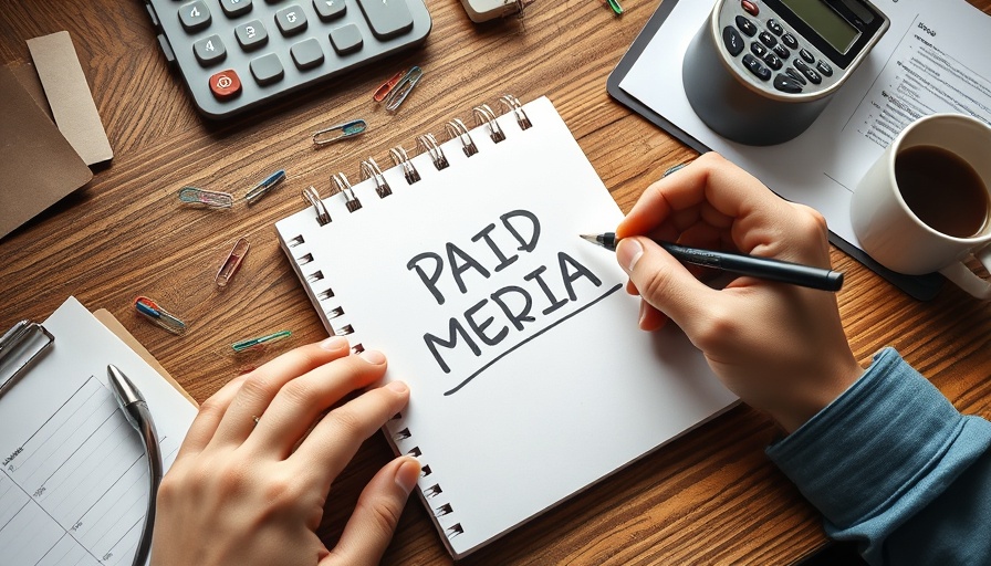 Workspace with 'PAID MEDIA' notebook for paid media marketing strategies.