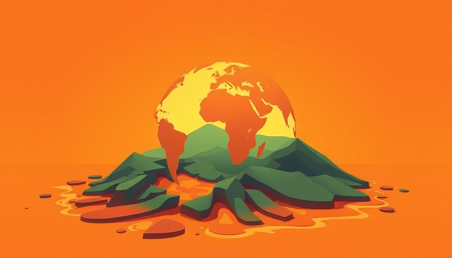 Melting globe illustration depicting AI energy consumption impact.