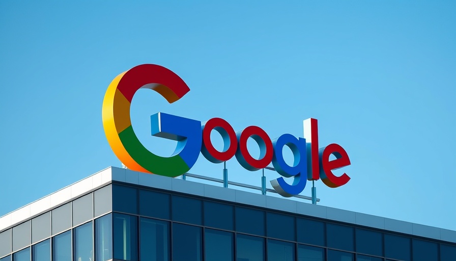 Google logo on building representing compliance program investment.